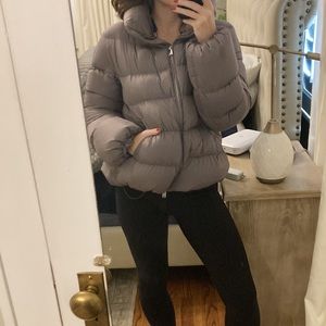 ADD Down Wonen’s Puffer Coat Grey Size Small
